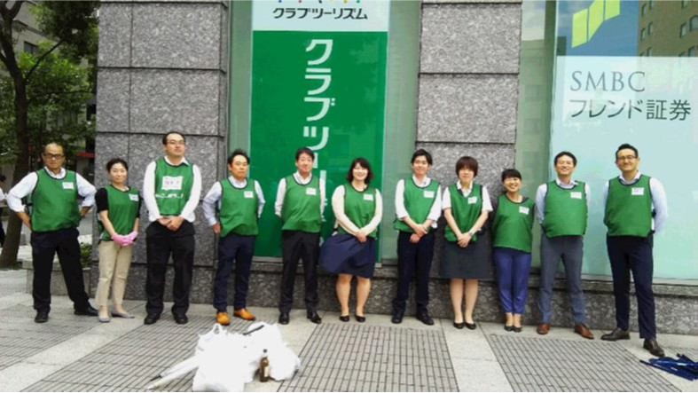 社屋周辺清掃活動～新宿アイランドウイング周辺（9月15日）